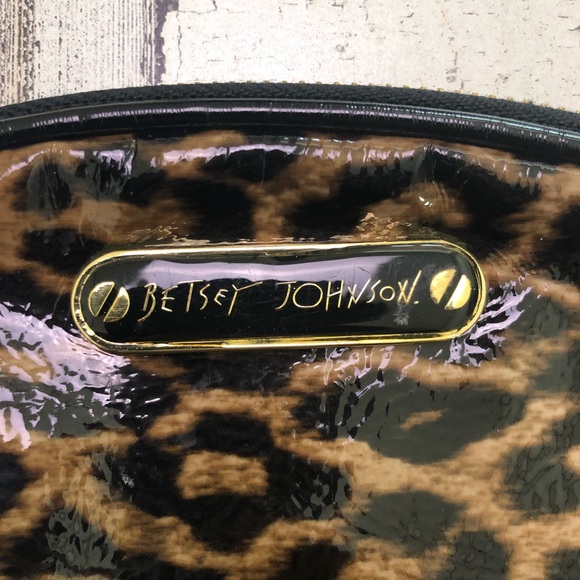 Betsey Johnson Leopard Print Cosmetic Bag - Picture 2 of 8